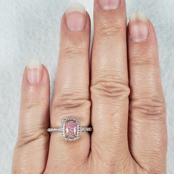 18k Pink Opal Ring - Picture 6 of 8